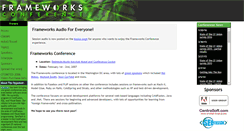 Desktop Screenshot of frameworksconference.com