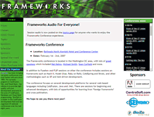 Tablet Screenshot of frameworksconference.com